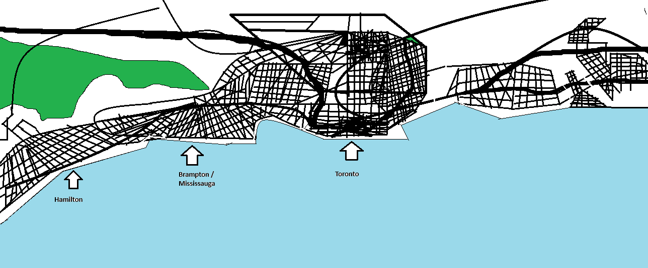 I recreated Toronto and close districts